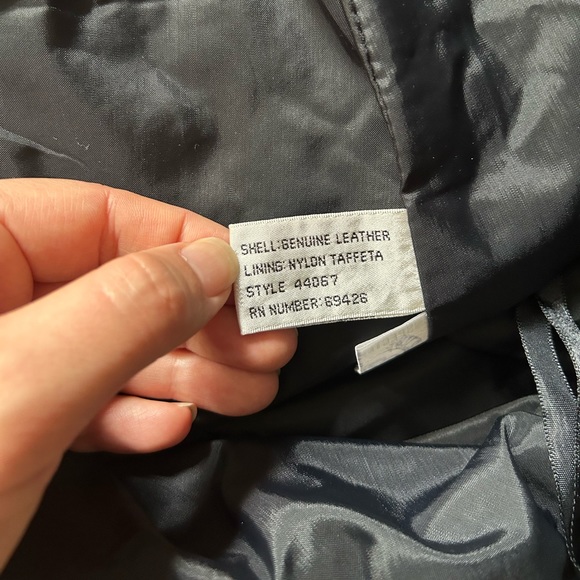 GENUINE LEATHER VINTAGE MIDI SKIRT - Picture 9 of 9